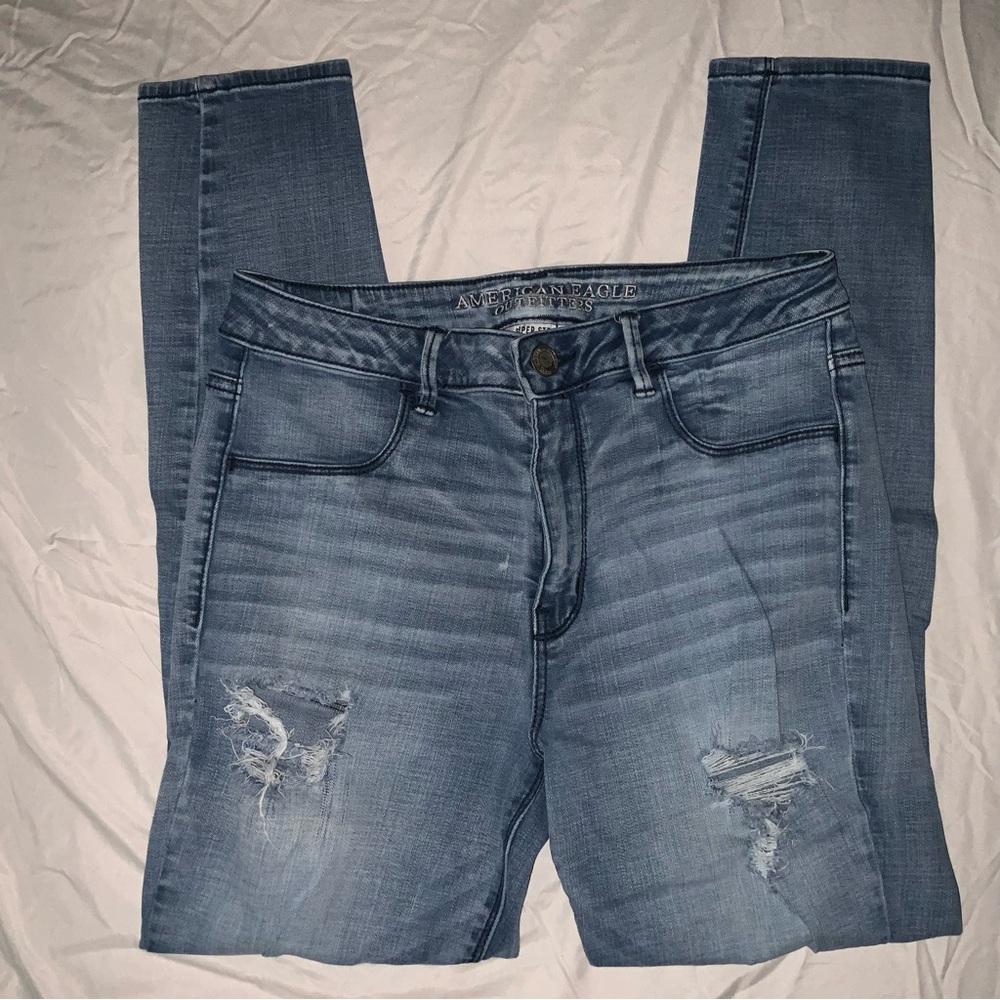 High-waisted super stretch AE jeggings
